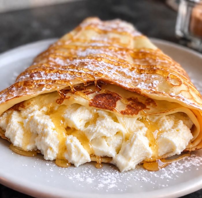 Cheese & Honey Crepe at 4Crepe