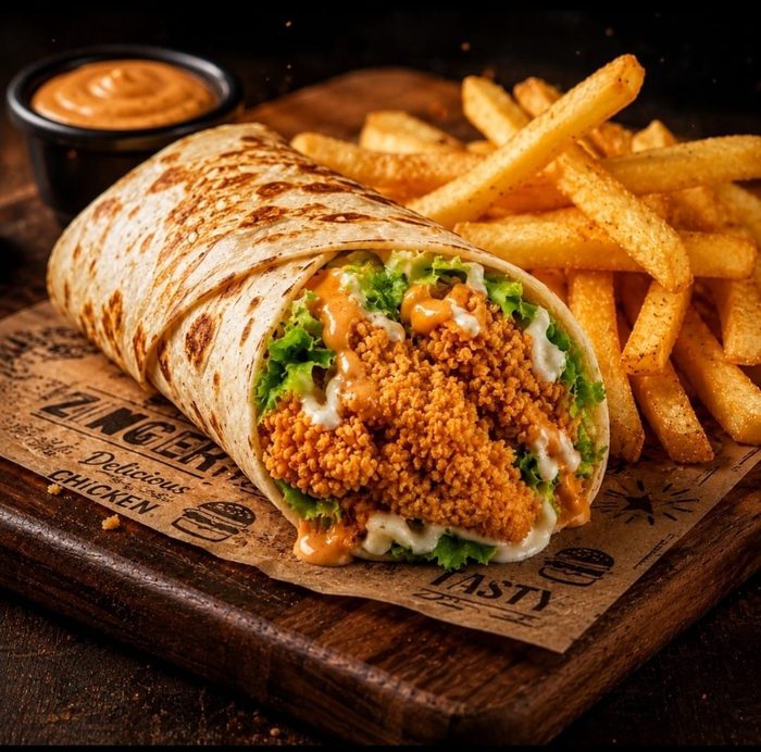 Chicken Twister at 4Crepe