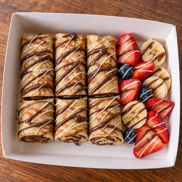 Belgian Chocolate Crepe Rolls at 4Crepe