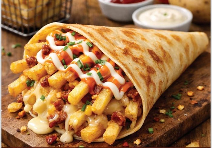 Fries with Cheese at 4Crepe